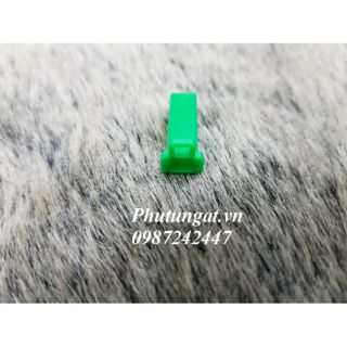 Giắc nhựa đầu Đực 1 lỗ 2.8 xanh (1 bịch 10 cái)