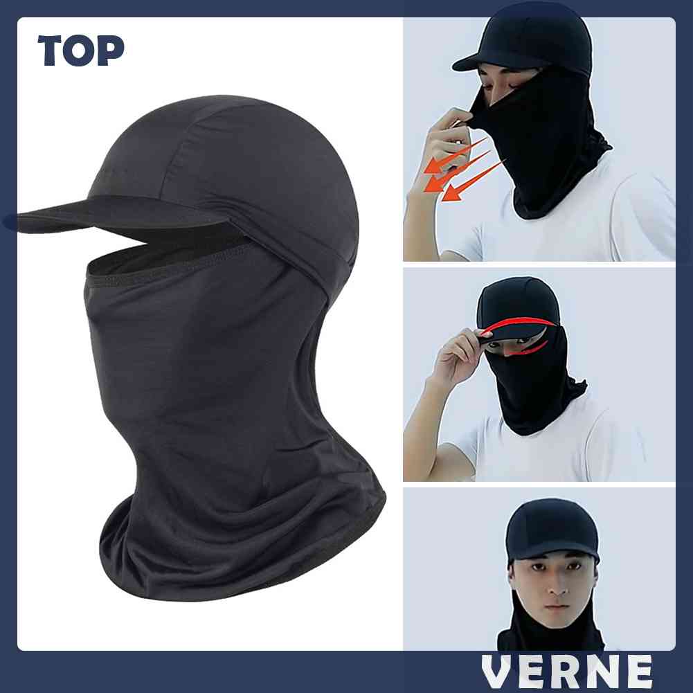 Nón Kiêm Khăn Quàng Cổ Chống Nắng Thoáng Khí Tiện Dụng Khi Đi Xe Đạp