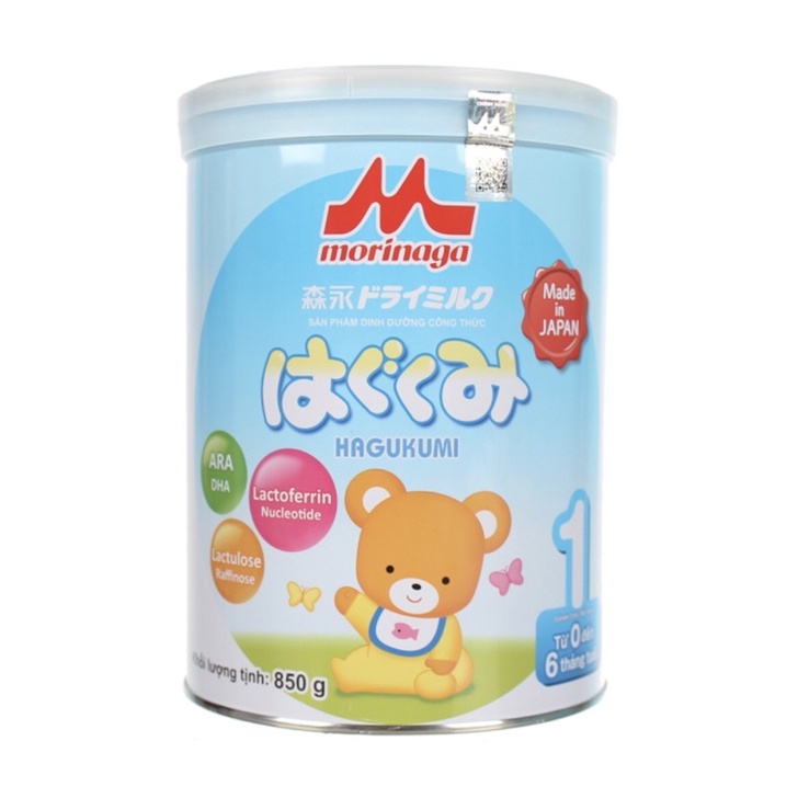 Sữa Morinaga số 1 -850gr -tách đai