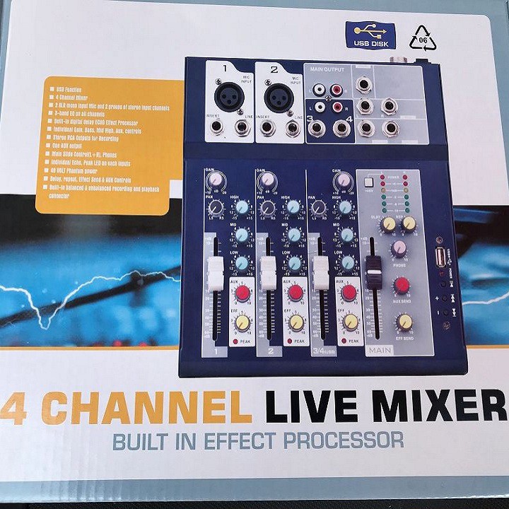 Combo Mixer Yamaha F4 Bluetooth, Micro Thu Âm Chuyên Nghiệp Bm 900, Chuyên Karaoke Online, Thu Âm, Trọn Bộ Live Stream