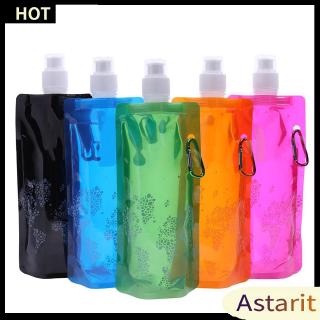 🌟Chất lượng cao nhất🍁5-Colors Portable Folding Water Bottle Water Bags Outdoor Cycling Sport Supplies