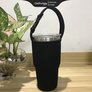 Túi Đựng Bình Nước Giữ Nhiệt Mềm Mịn, Quai Xách Chắc Chắn (Màu ngẫu nhiên) - Vaithuhay