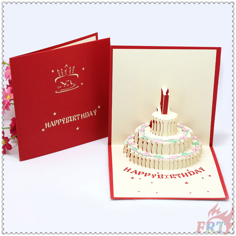 1 Thiệp Sinh Nhật 3d Hình Chữ Happy Birthday