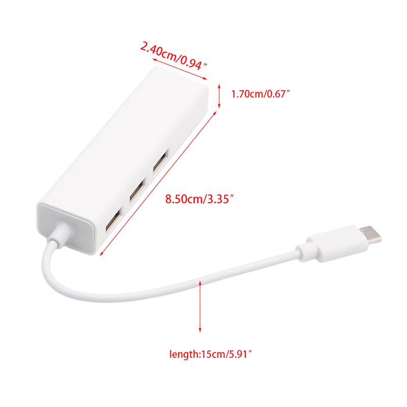 Bộ Chuyển Đổi USB C Sang RJ45 USB Ethernet Cho Laptop