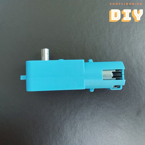 Động cơ giảm tốc 1:90 - DC 3V~6V, 1 Trục đầu ra + Bánh răng kim loại