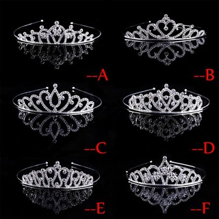  Vương miện đính pha lê trái tim