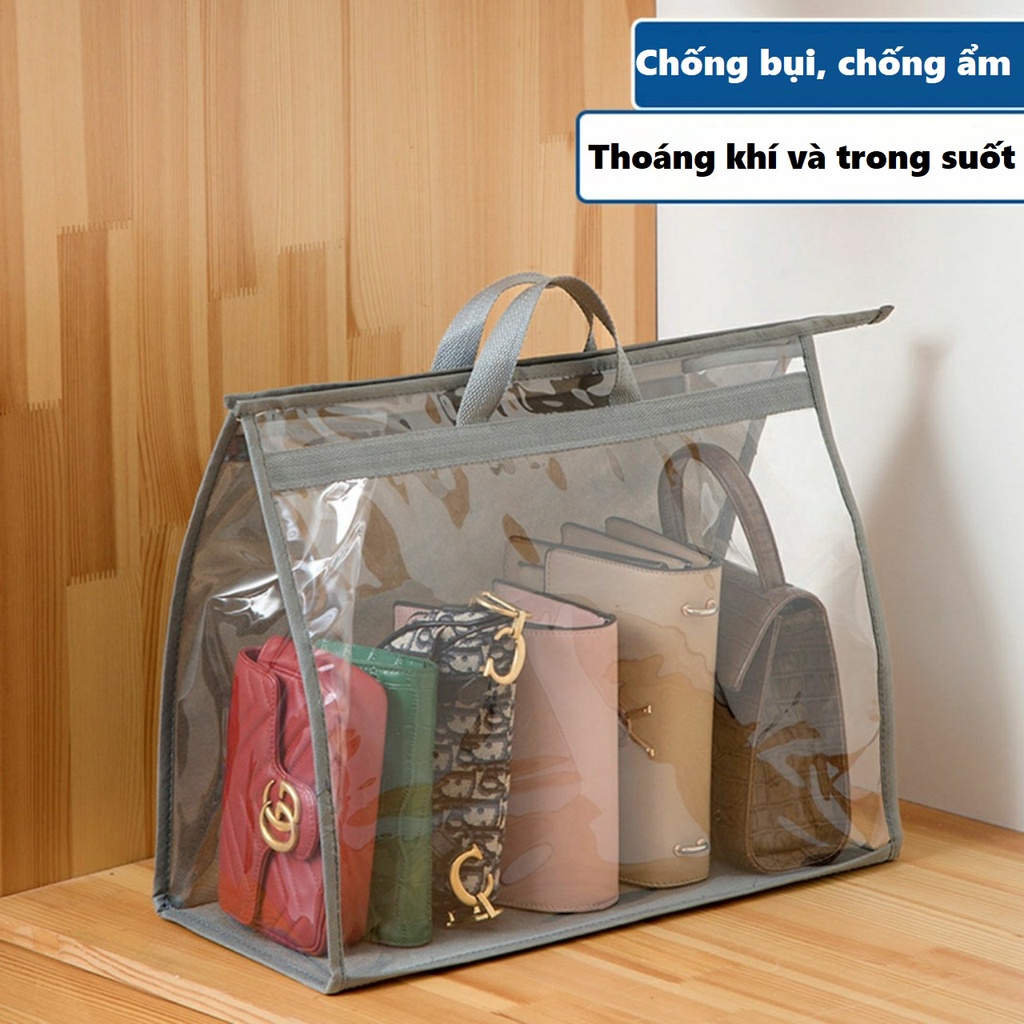 Túi bảo quản túi xách trong suốt chống bụi, chống ẩm ướt, mất form DEXI