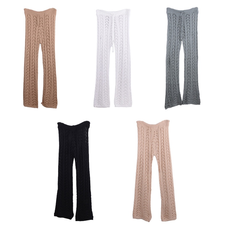 Quần lưới dệt kim đi biển phối ren quyến rũ tùy chọn màu sắc cho nữ