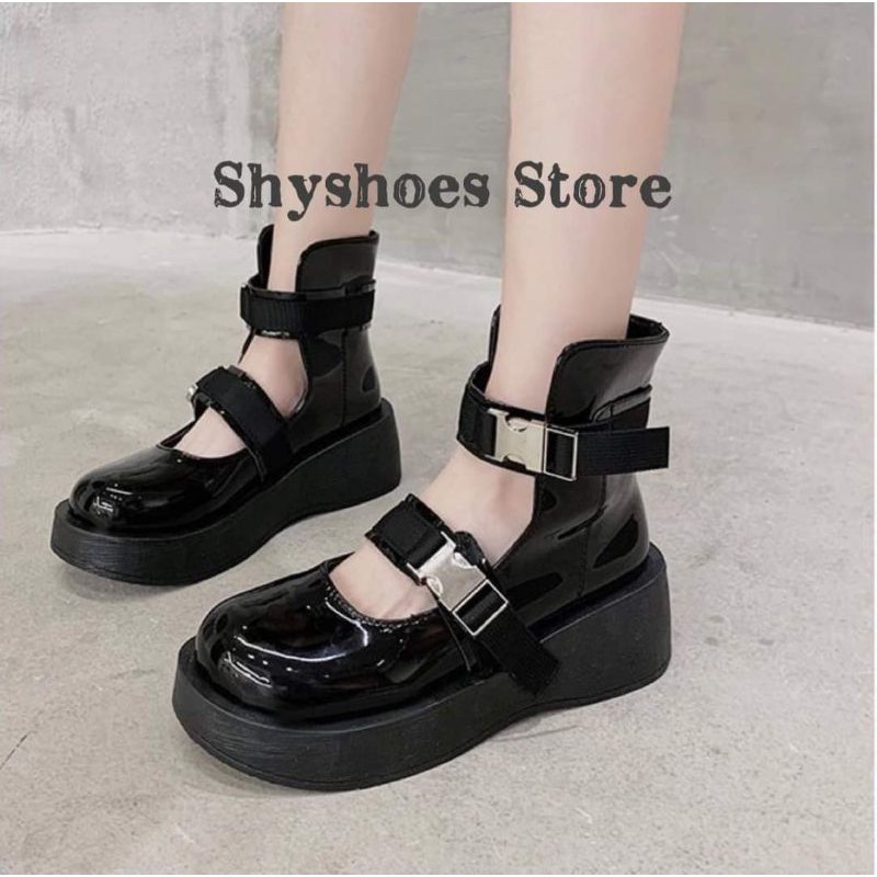 (Có Sẵn) Giày Lolita Mary Jane Kiểu dáng sandal đế cao 5cm | BigBuy360 - bigbuy360.vn