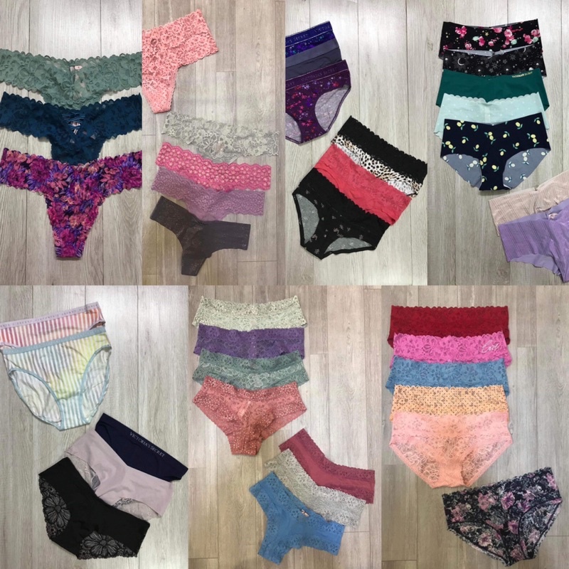 5 quần lót Victoria’s Secret, size S, auth chính hãng