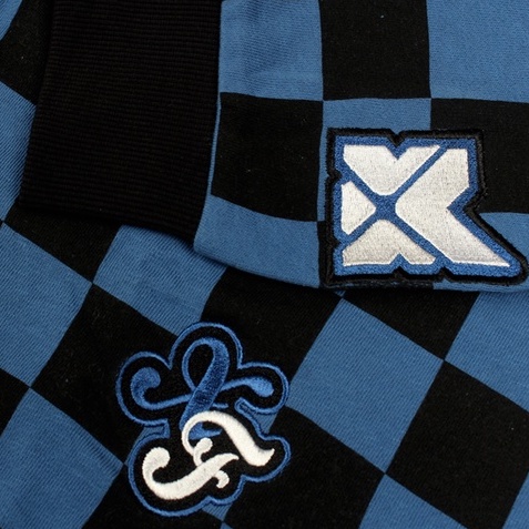 Áo Khoác Nam Nữ Cardigan Màu Caro Đen Xanh Thêu Logo Chất Nỉ Oversized Thương Hiệu By Xfire CARD-CARNI-BC622