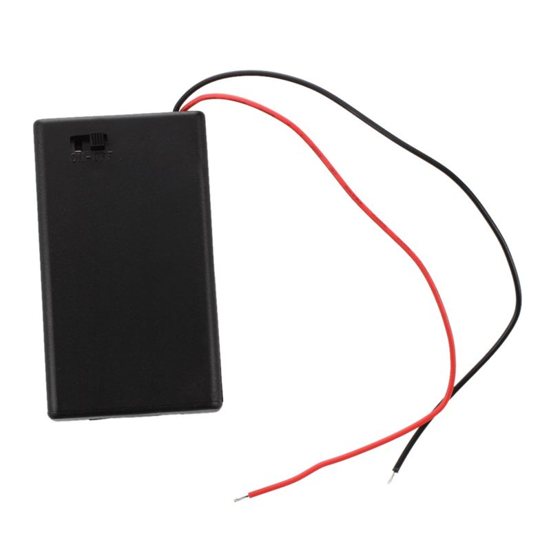 2 chiếc 3 x Hộp đựng pin AAA 4.5V Hộp đựng có dây BẬT-TẮT Công tắc w Nắp đậy