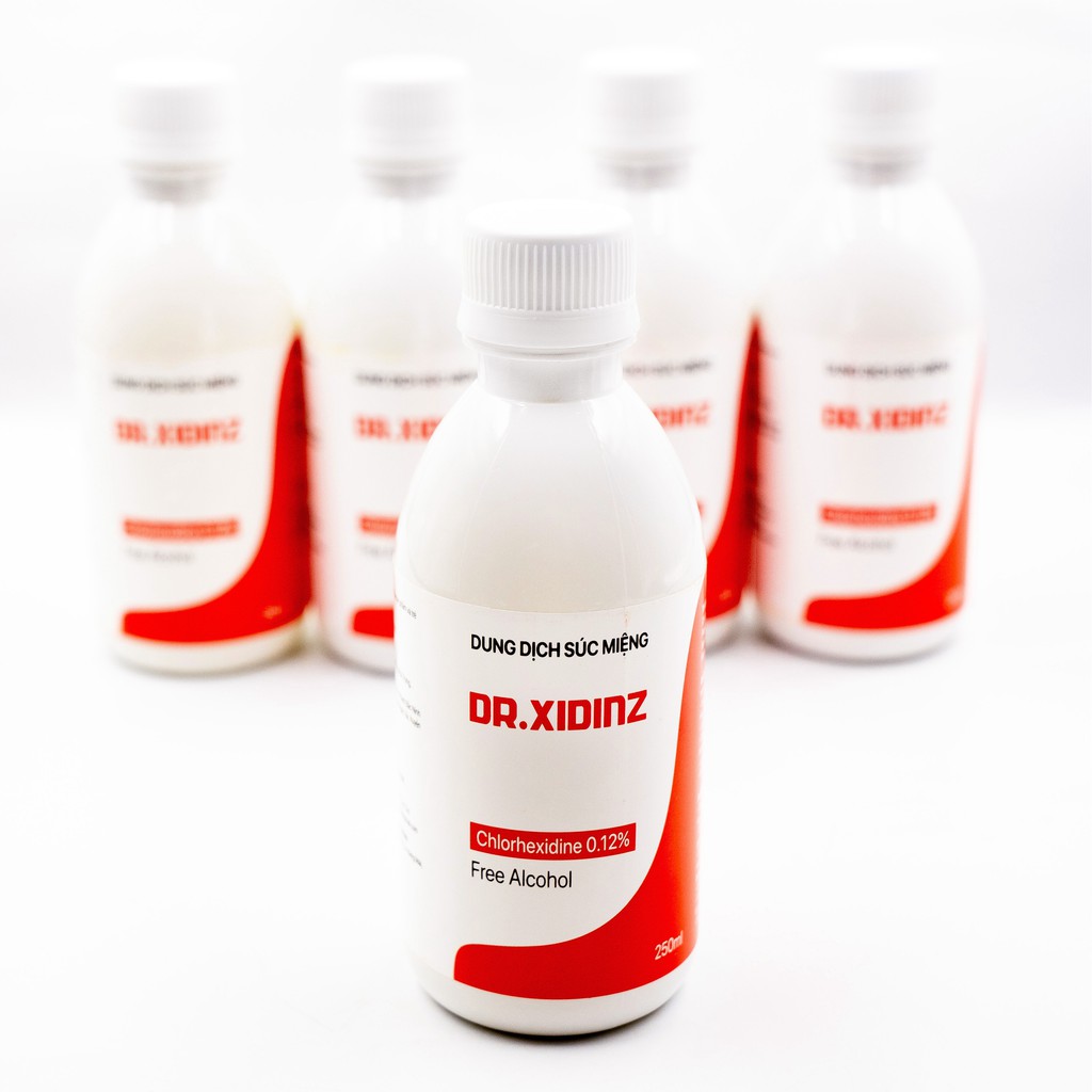 Nước súc miệng DR.XIDINZ 250ml vệ sinh khoang miệng hơi thở thơm mát ngừa hôi miệng [betadine, listerine]