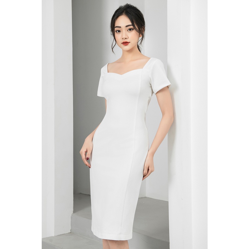 Váy đầm nữ dáng ôm body thiết kế hở lưng Gemmi fashion, DK8417