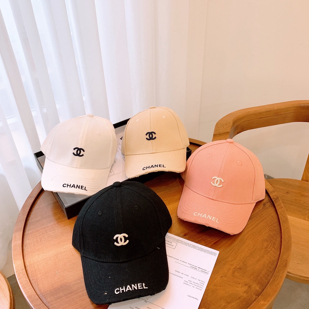 Nón kết lưỡi trai thêu CHAN NEL khung viền thời trang  nam nữ