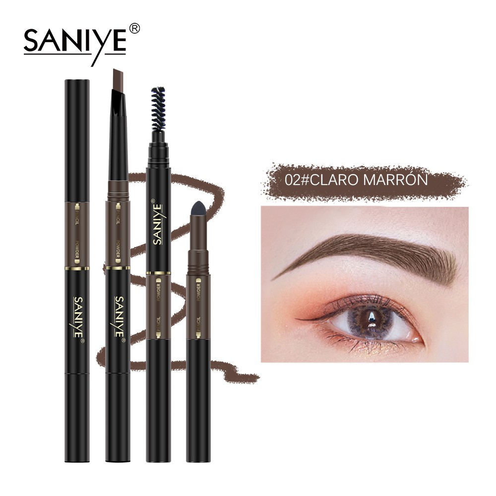 Bút kẻ lông mày chuyên nghiệp 3 trong 1 không thấm nước lâu trôi SANIYE M318 | BigBuy360 - bigbuy360.vn