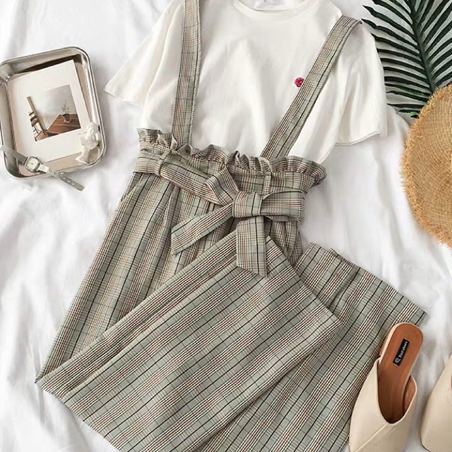 Quần yếm vải ulzzang
