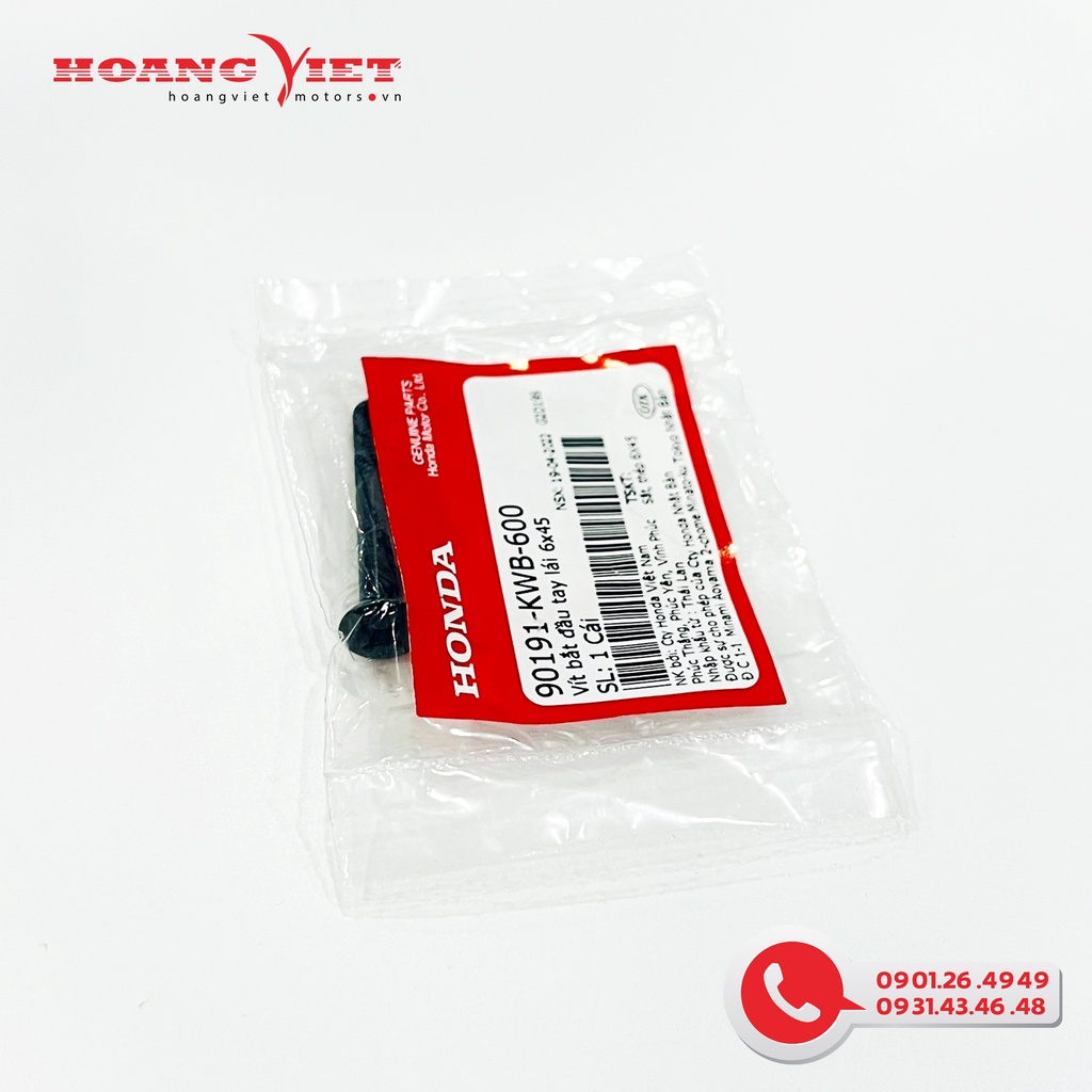 Vít bắt đầu tay lái 6x45 - HONDA Vít bắt đầu tay lái nhiều dòng xe 6x45 - 90191KWB600