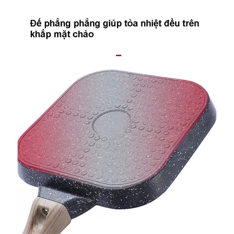 chảo chiên rán trứng 2 ngăn tròn và 1 ngăn chiên - 10385