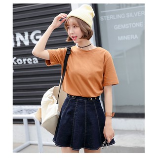 Áo Thun Cổ Tròn Basic Ngắn Tay
