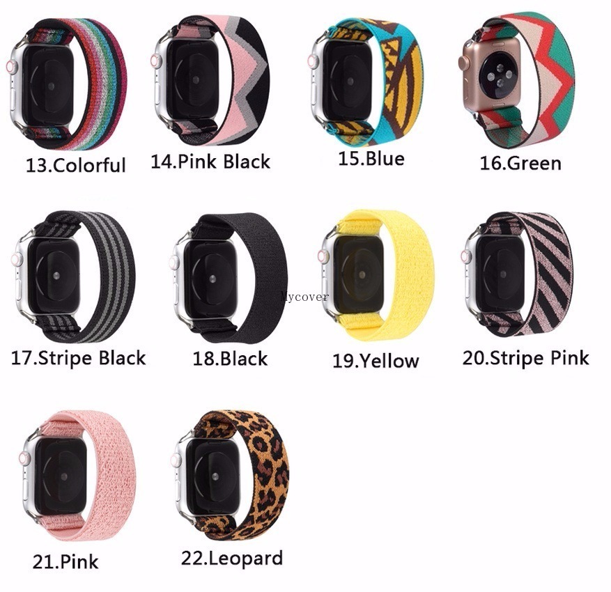 Dây đeo co giãn thay thế dành cho Apple Watch Series SE 6 5 4 3 2 1 38mm/40mm 42mm/44mm