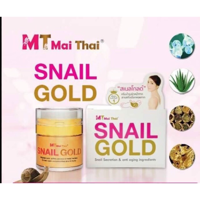 Kem ốc sên Snail Gold Mai Thai hàng chuẩn Hoàng Gia Thái chống lão hoá