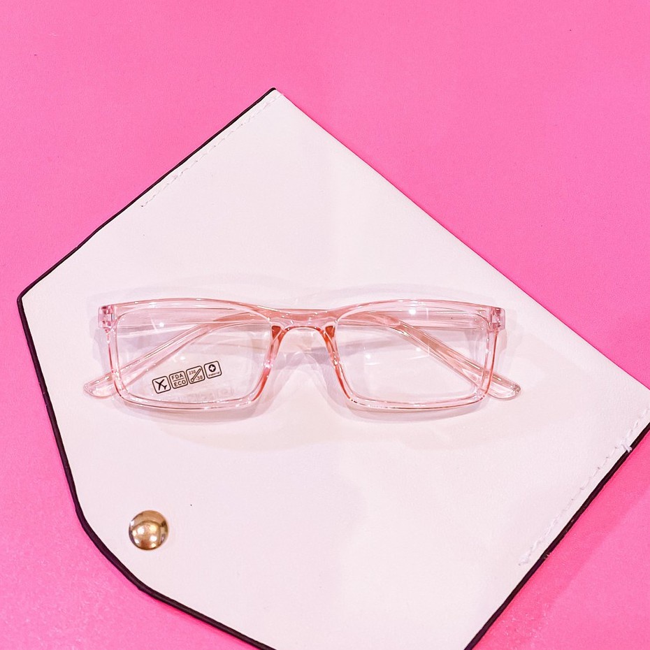 [Siêu Phẩm] Mắt Kính Gọng Cận Dẻo Tata Form Vuông K18 Nhiều Màu Cực Đẹp - Hazo