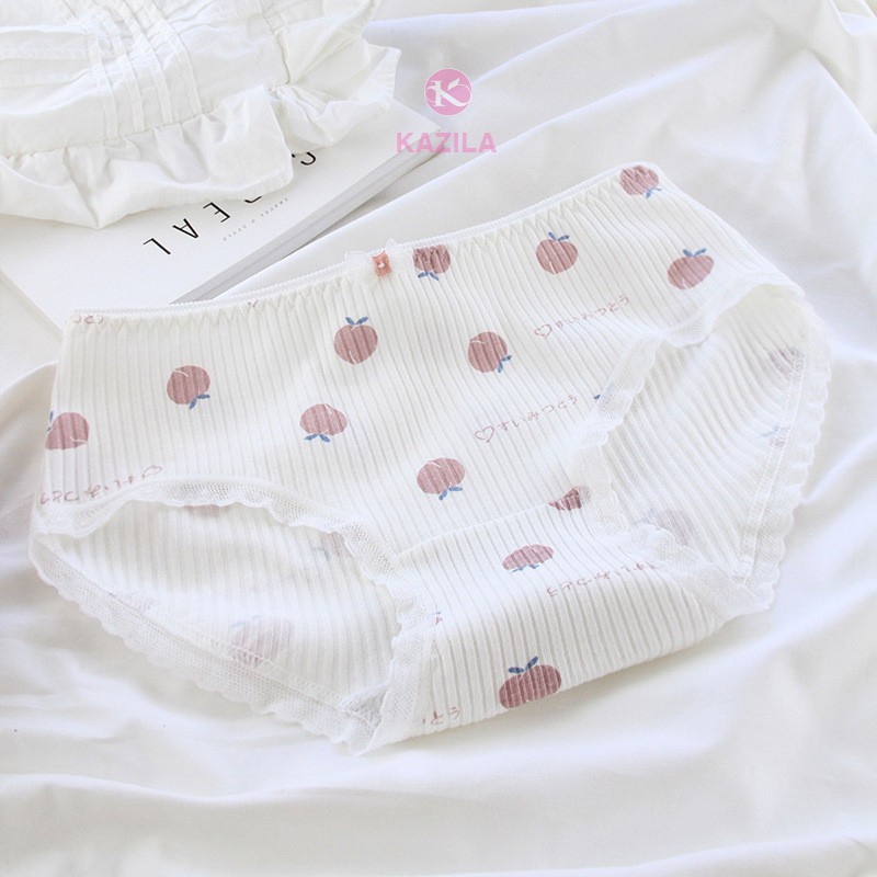 [Mã 12FASHIONSALE1 giảm 10K đơn 50K] Quần lót nữ hình quả đào dễ thương, quần lót cotton xuất Nhật Kazila QLH75 | BigBuy360 - bigbuy360.vn