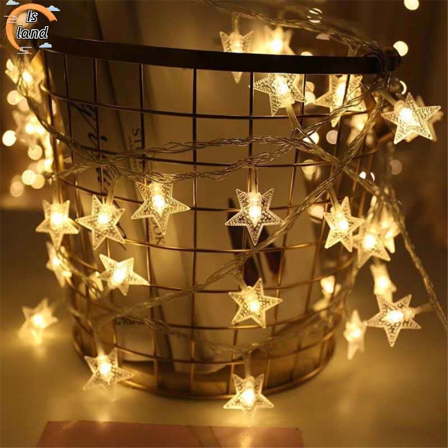 Dây Đèn Led Hình Ngôi Sao Trang Trí Tiệc Cưới Dài 1.5m