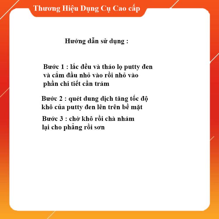 Putty đen ustar trám nối mô hình Cao cấp dspiae BP-S