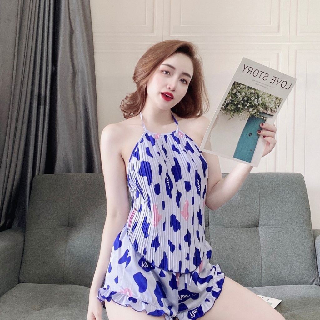 Đồ Ngủ Bò Sữa - Đồ Ngủ Sexy lụa Satin cao cấp mềm mại xinh xắn | BigBuy360 - bigbuy360.vn