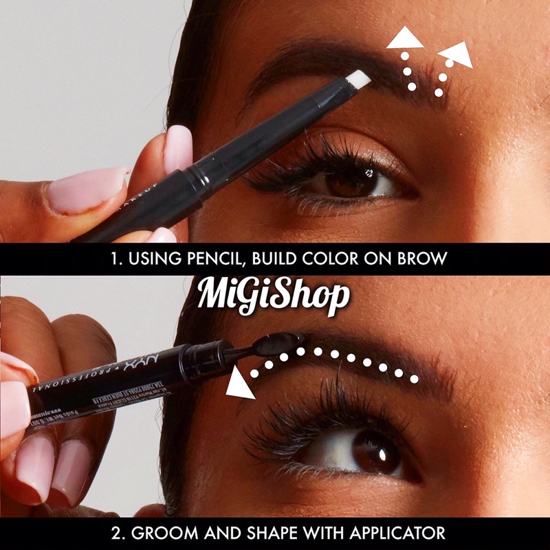 Chì Kẻ Mày 2 Đầu Nyx Fill And Fluff Eyebrow Pomade Pencil 0,2g