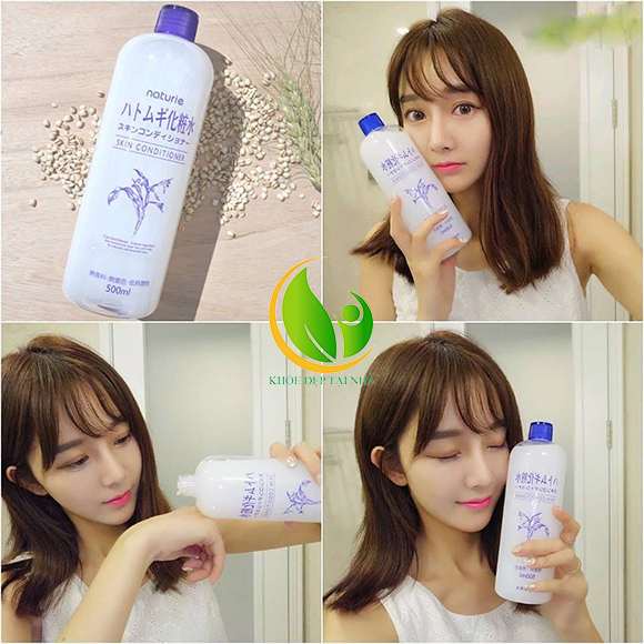 Nước Hoa Hồng Gạo Dưỡng Ẩm Naturie Skin Conditioner Nhật Bản 500ml - Nước hoa hồng ý dĩ Naturie