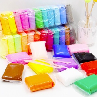 Đất Sét Nặn Tự Khô Set 12/24/36 Màu Xốp Nhẹ Giữ Hình Dáng Túi Zip Bảo Quản Dễ – Họa cụ Summer