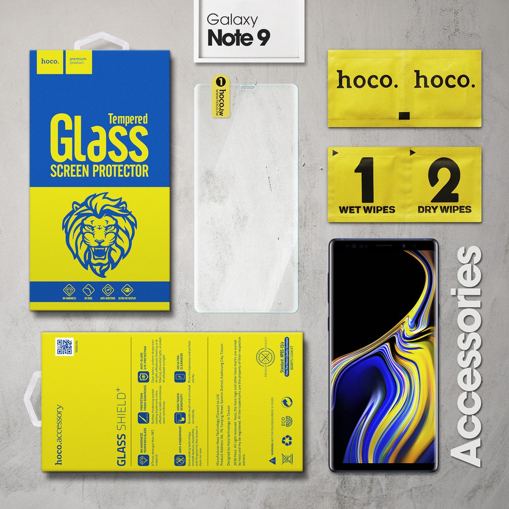 Cường lực Galaxy Note 9 hiệu Hoco Full màn hình