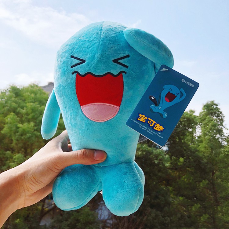 Gấu Bông Pokemon Wobbuffet Xanh Vui Nhộn (25 Cm)