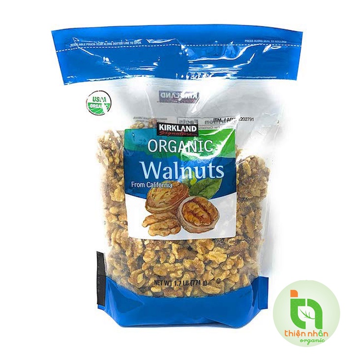 Date T12.2023 - Hạt óc chó hữu cơ Kirkland Organic 771g