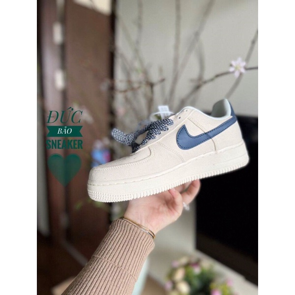 Giày Nike thêu móc xanh than , giày thể thao nam nữ sneaker kèm hộp