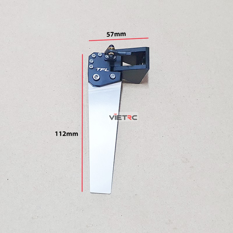 [VIETRC] Ụ lái CAT nhôm CNC 57x112mm cho tàu/cano điều khiển từ xa