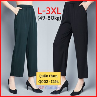 [Q002] Quần Thun Trung Niên Dày Cao cấp, Mẫu Phong Cách Quần Tây, Kiểu Quần Trung Tuổi Sang trọng| Thời trang Trung Niên