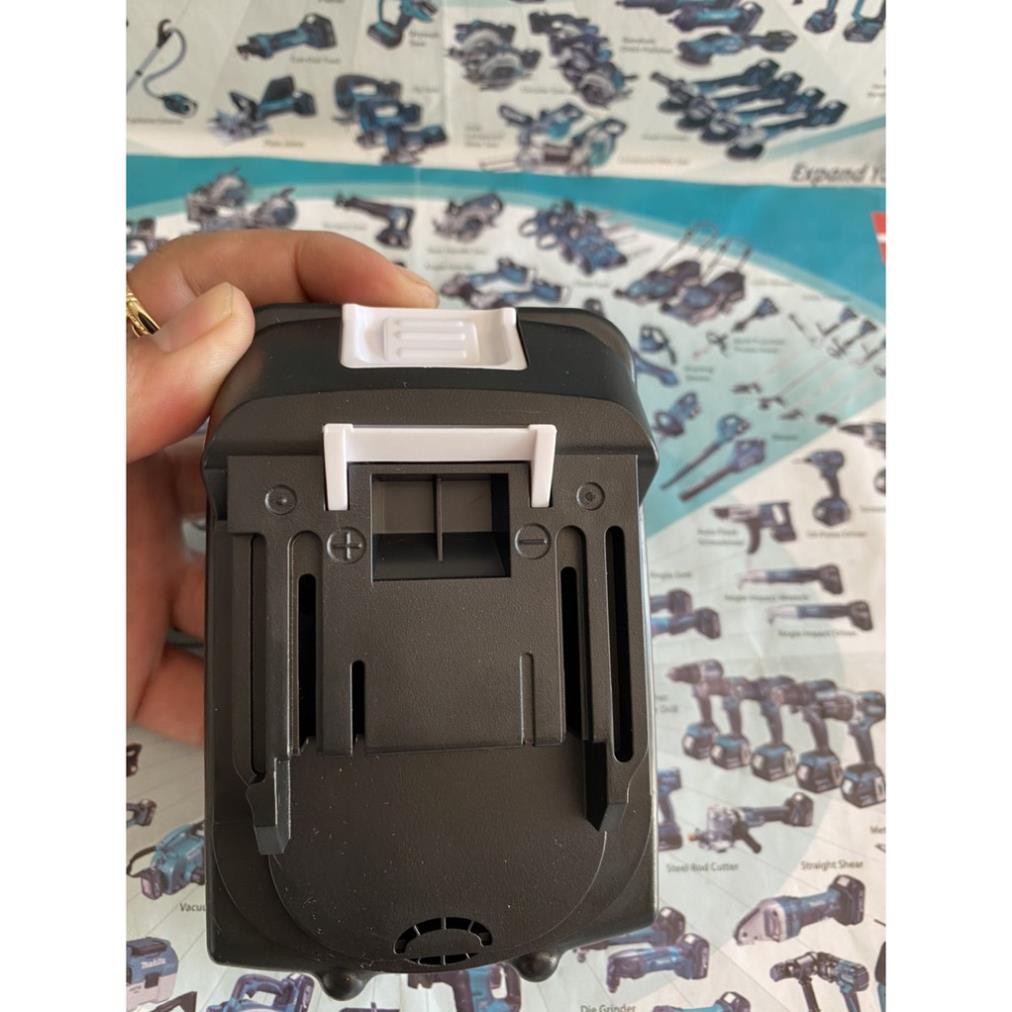 Vỏ pin Makita 5s 18V 2 hàng sạc Adapter, tem in đẹp.