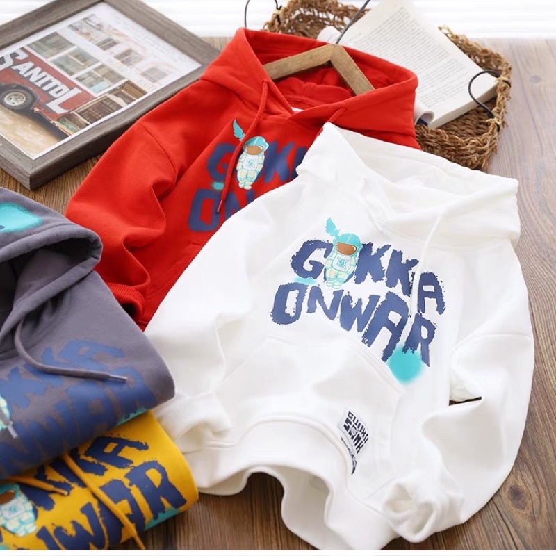 Áo nỉ hoodie phi hành gia ước mơ bay xa cho bé