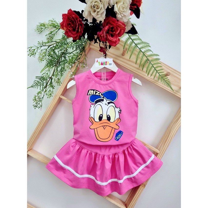 Bộ áo thun và chân váy có quần trong bé gái,dáng thể thao năng động chất thun mềm mát mịn từ (22-40kg)