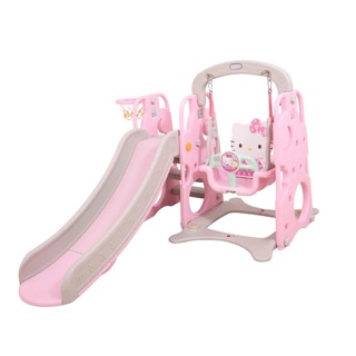 Cầu trượt xích đu kitty