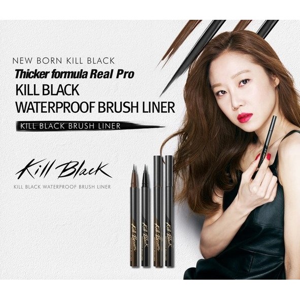 Viền Mắt Clio Waterproof Brush Liner Kill Brown Orignal 0.55ml | BigBuy360 - bigbuy360.vn