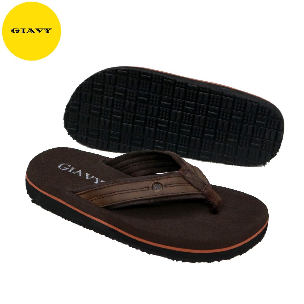 Dép xốp nữ dày êm, quai da Q28 - GIAVY