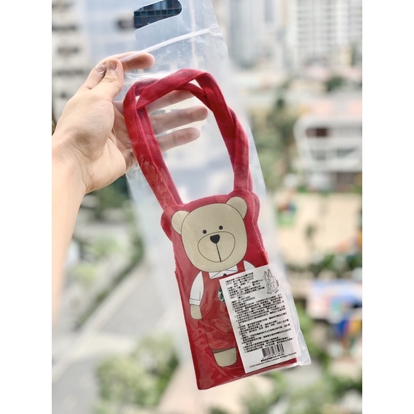 [ẢNH THẬT] Túi vải STARBUCKS Taiwan Bearista vải canvas chuẩn hãng đầy đủ phụ kiện túi tote mini đựng bình nước hình gấu