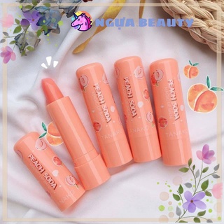 🦄 Son Dưỡng ĐÀO YÊU PEACHY LIPBALM 3.5g đủ loại có màu căng mộng mèm môi nội địa sỉ rẻ NGỰA BEAUTY