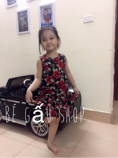 Váy thô hoa xếp tầng cho BG