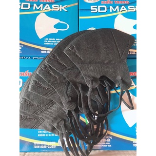 0 cái Khẩu Trang 5D Mask Nam Anh Famapro Quai Thun màu đen